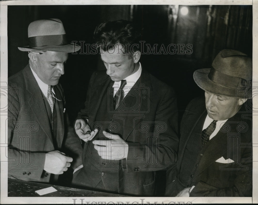 1934 Press Photo Joseph Wilson Intnl Labor arrested for conspiracy - Historic Images