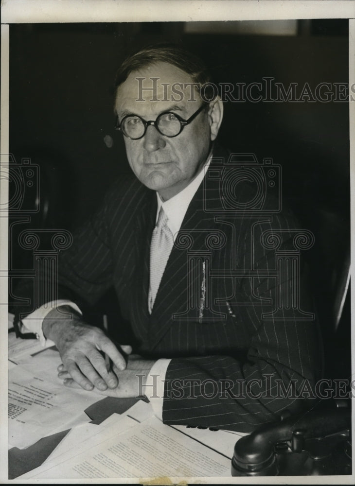 1933 Press Photo General C C Williams Deputy Administrator Washington DC - Historic Images