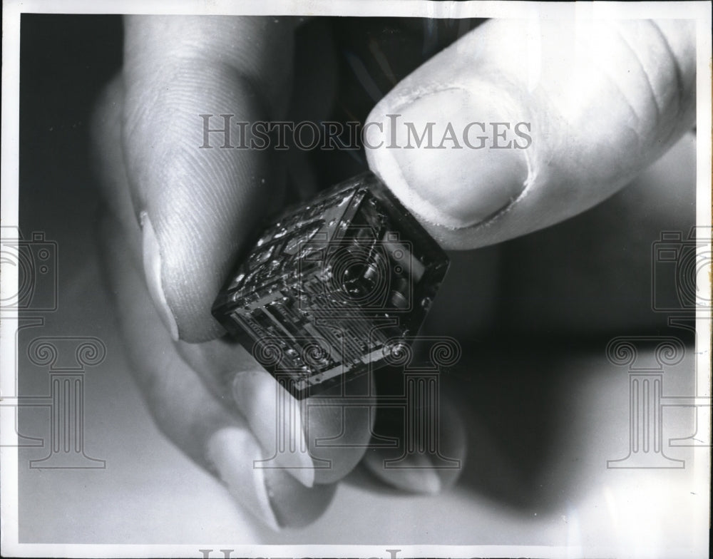 1961 Press Photo Amplifier Circuit by Convair Division of General Dynamic Corp. - Historic Images