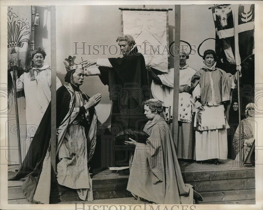 1935 Final rehearsals of the great Pageant of England  - Historic Images