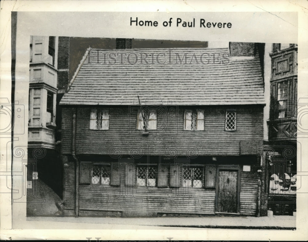 1937 Paul Revere historic home - Historic Images