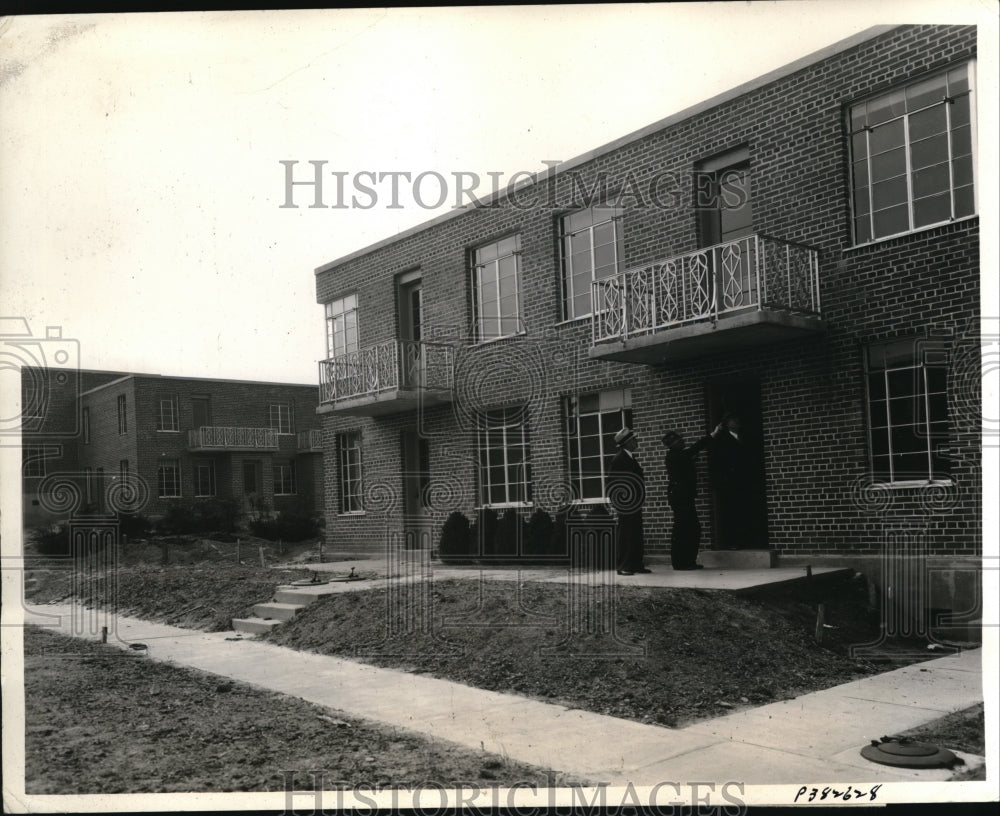 1937 Press Photo University homes at slum clearance project in Atlanta Ga - Historic Images