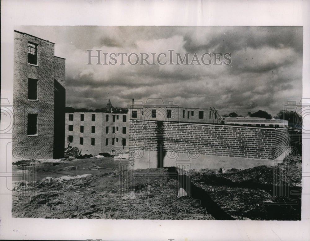 1936 Press Photo Slums of Atlanta Ga replaced by Techwood apartment - Historic Images