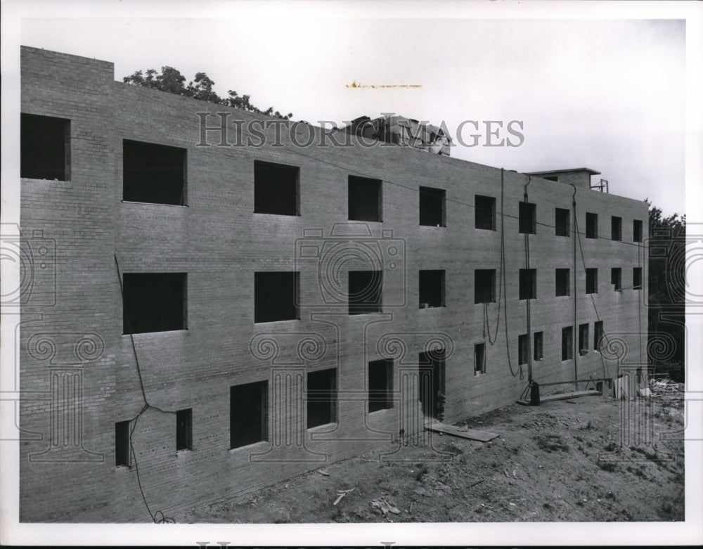 1956 Press Photo Fairview Park hospital under construction in Ohio - Historic Images