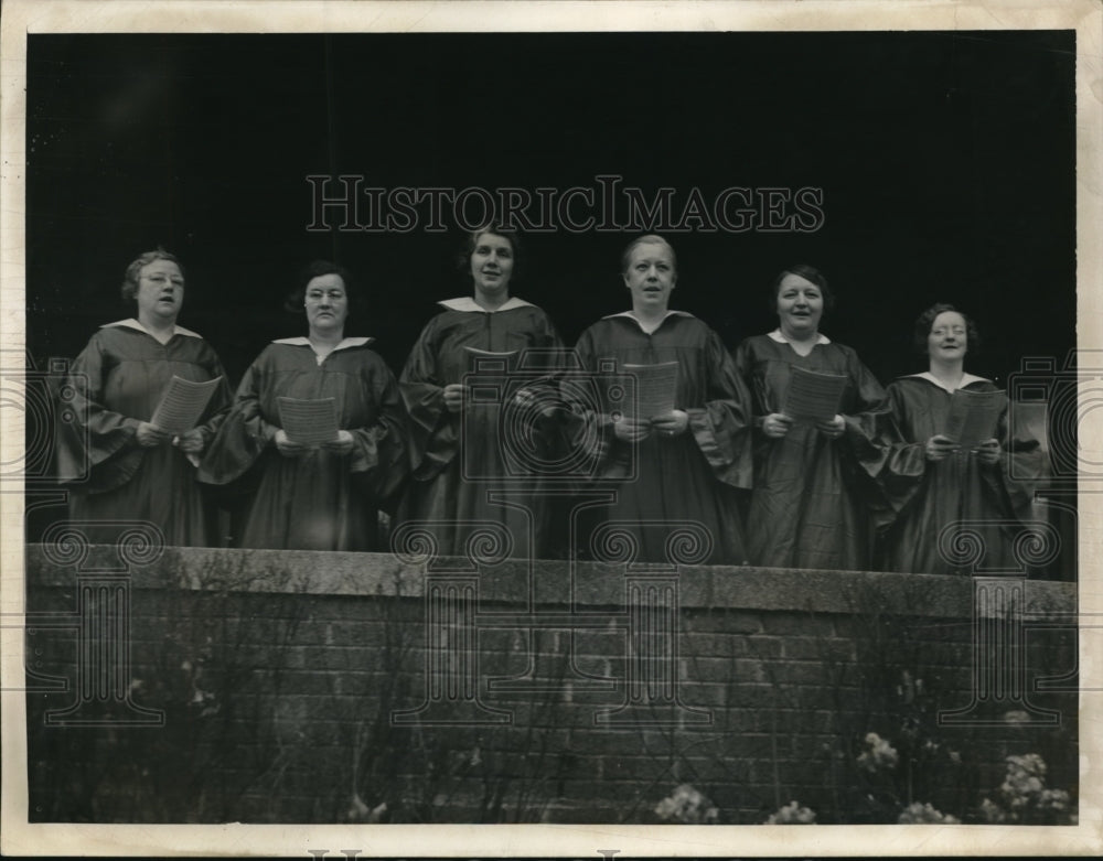 1939 Press Photo Harvey Hurt Edward Carlson Geo Edwards Leo Waligorski SInging - Historic Images