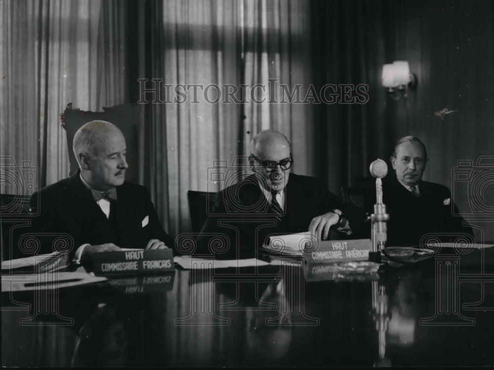 1951 Press Photo The three Allies High Commissioners at the Petersberg - Historic Images