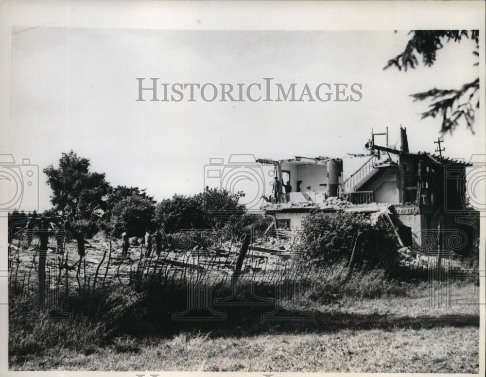 1961 Press Photo House in Near Tettau Germany - Historic Images