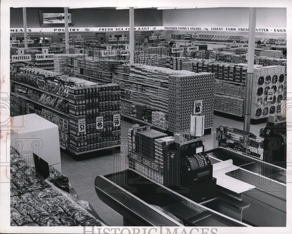 1954 Press Photo Top view of Pick-N-Pay - nec94530 - Historic Images