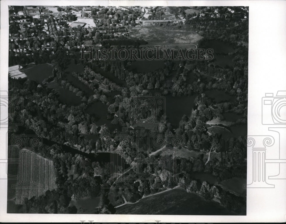 1967 Press Photo An aerial view of Vassar College - nec94842 - Historic Images