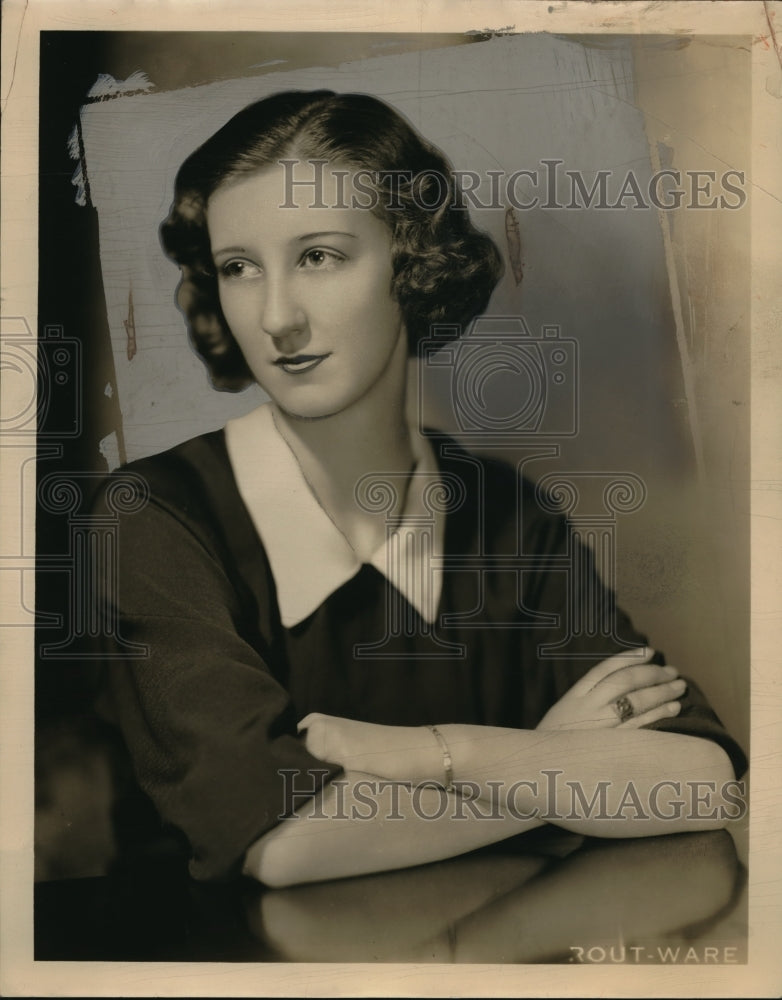 Press Photo Miss Genevieve Coughan, Hathaway-Brown student in Seven play - Historic Images