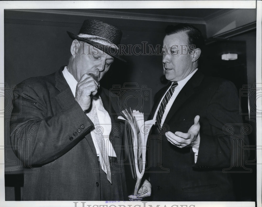 1962 Press Photo AFL-CIO Pres George Meany & UAW Pres Walter Reuther ...