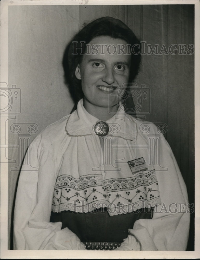 1950 Press Photo Elli Mand Ectonia of Baptist Congress - Historic Images