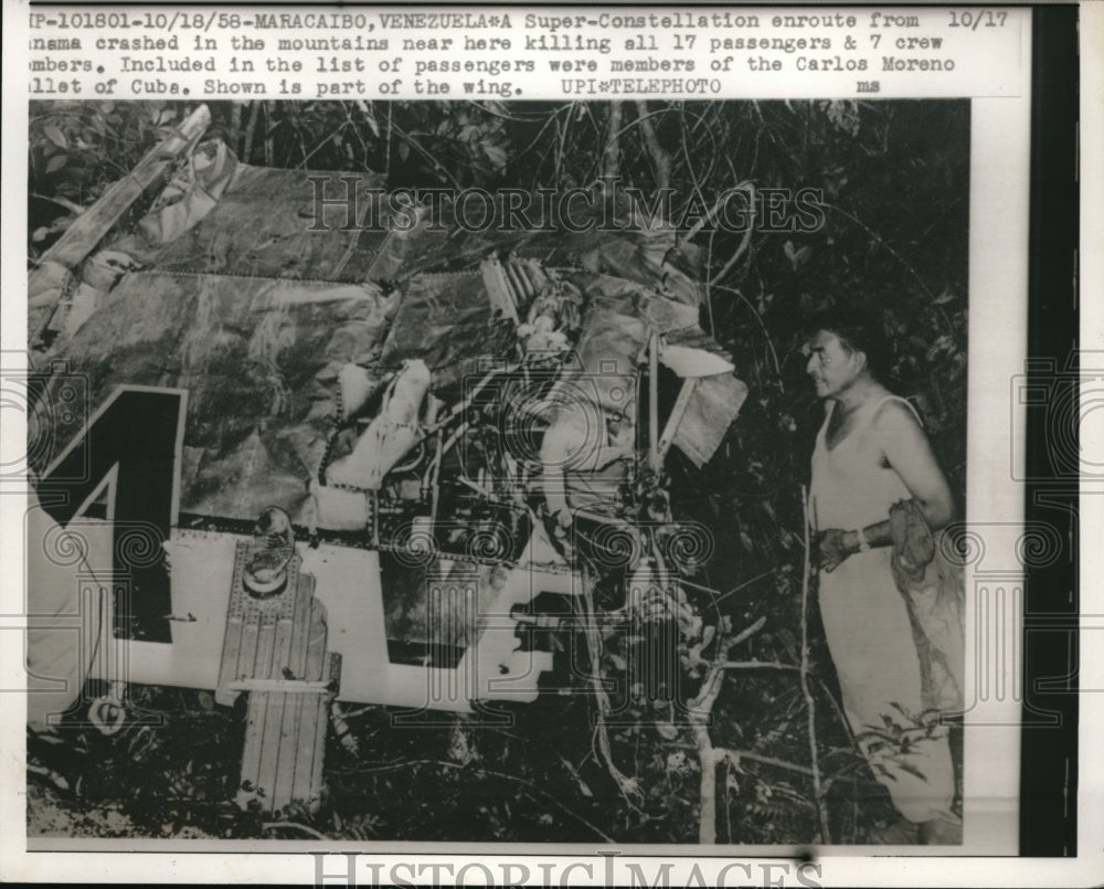 1958 Press Photo Carlos Moreno ballet members and others died in a plane crash - Historic Images