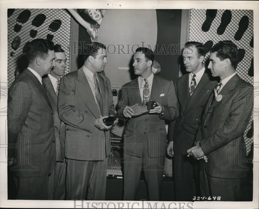 1948 Press Photo The Goodyear Tire & Rubber Co. brought together sales reps. - Historic Images