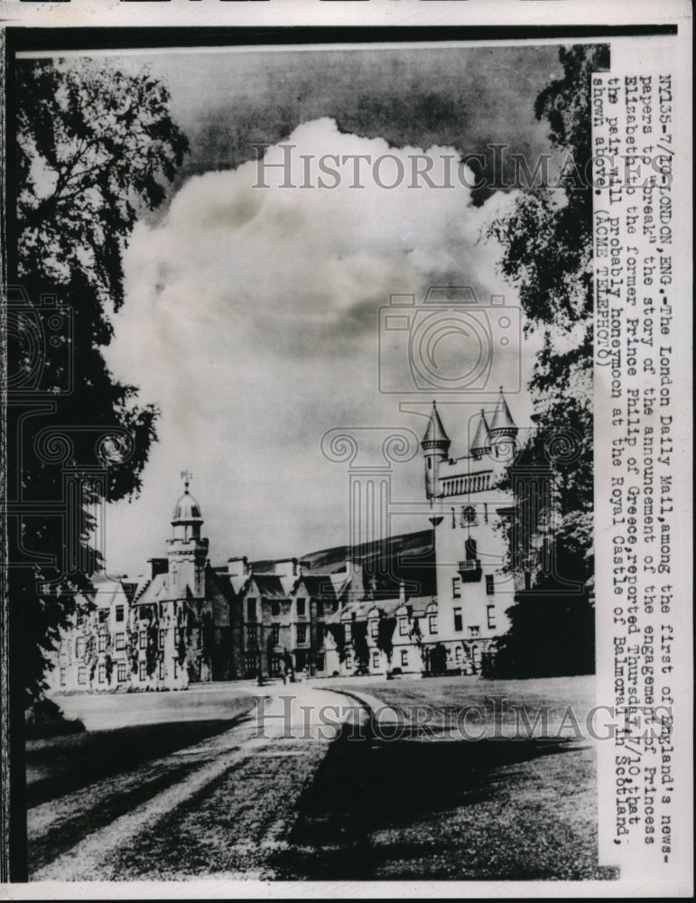 1947 Press Photo London England Royal Castle at Balmoral - nec96010 - Historic Images