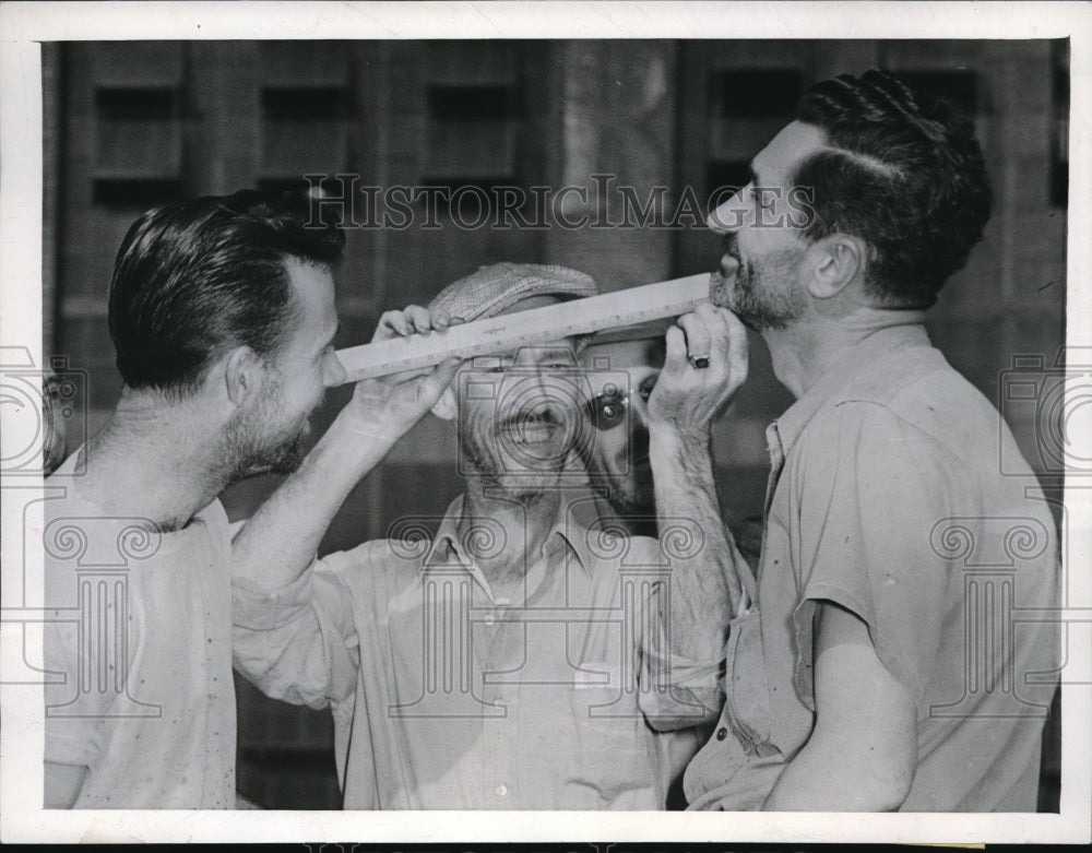 1945 Press Photo R J Smith A H George and M P Kappel Goodrich Rubber Los Angeles - Historic Images