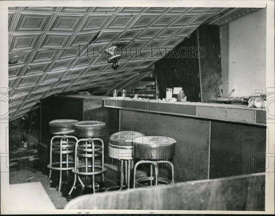 1948 Press Photo A Chicago Dance Hall's roof collapsed during St. Patrick's day - Historic Images