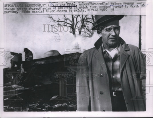 1912 Press Photo Parkland Hibbs superintendent of Nelson County Home - Historic Images