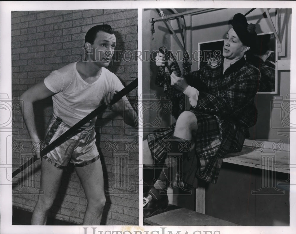 1940 Press Photo Pole Vaulter-Chorus Boy-Pole Vaulter - Historic Images