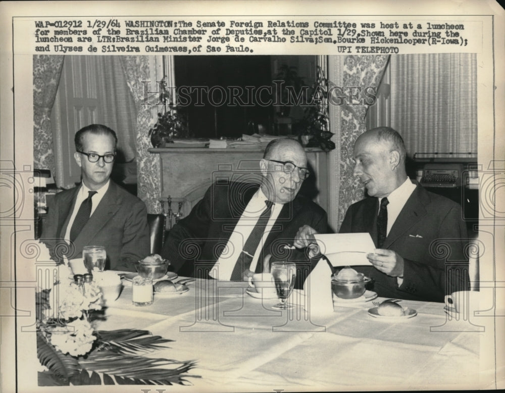 1964 Press Photo DC Senate Foreign Relations Comm, Sen Hickenlooper - nec96829 - Historic Images