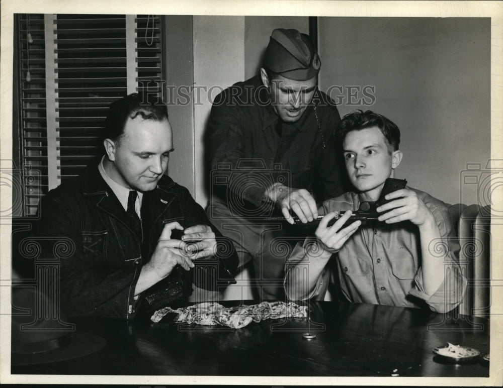 1940 John Davis, Captain Walter Easton and Elmer Malone - Historic Images