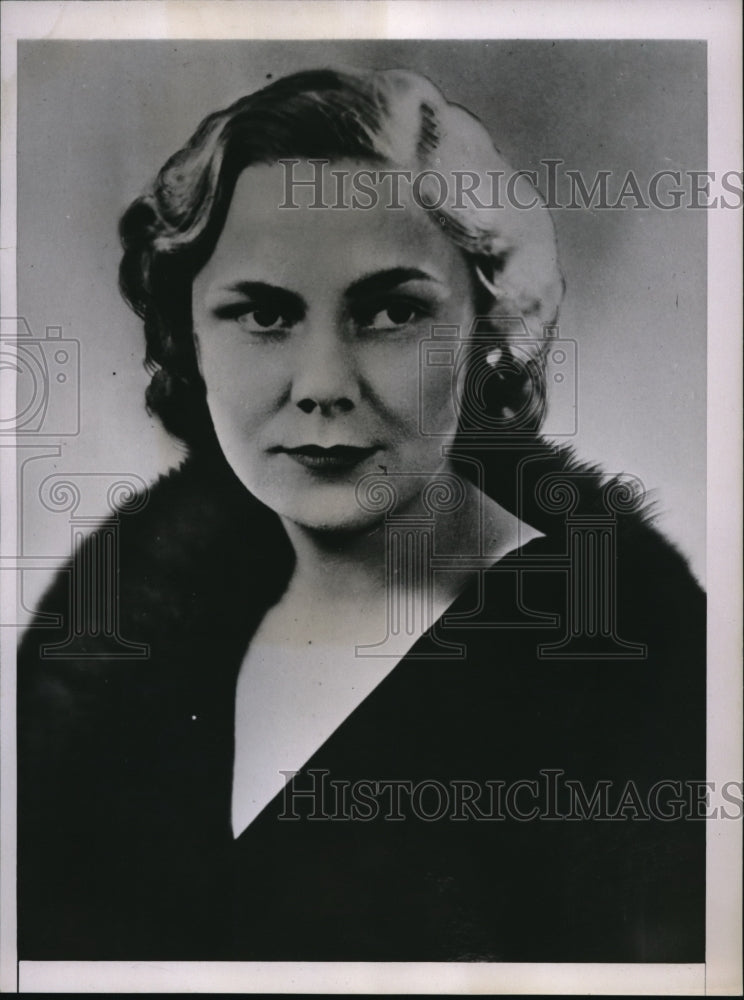 1935 Press Photo Anne De Waldon Cooke aids eloping sister Jane - Historic Images