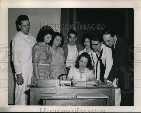 1944 Press Photo Exec Comm Oberlin Non Partisan Convention E Henderson - Historic Images