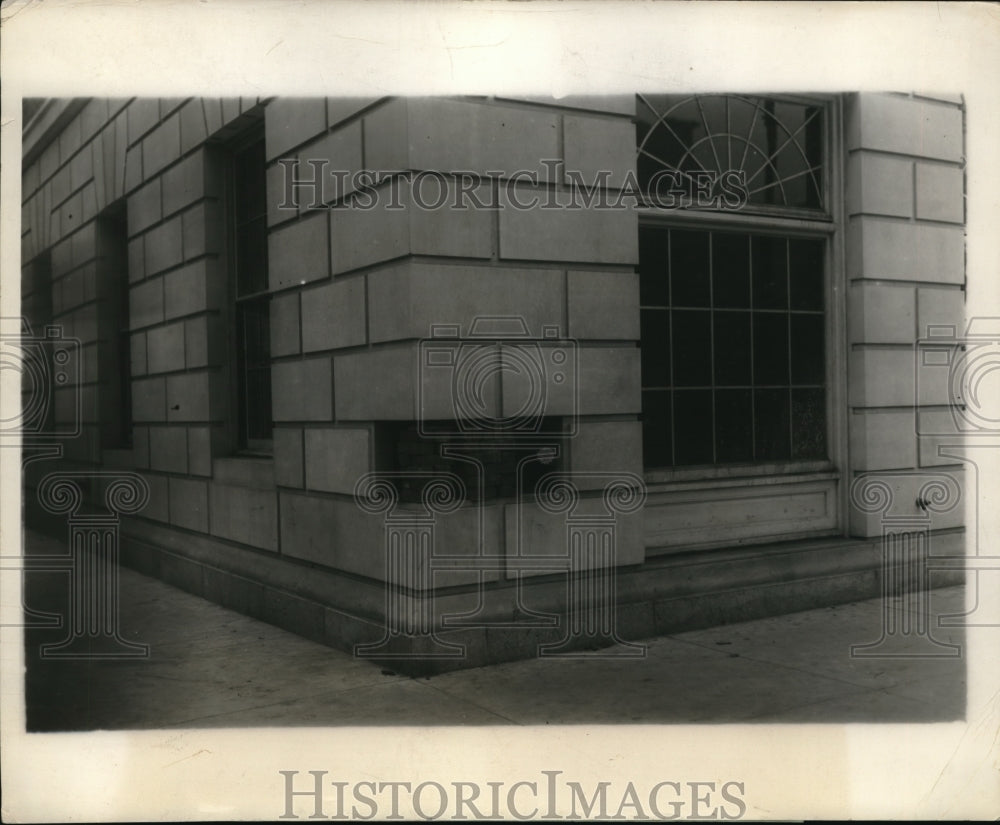 1929 Press Photo NYC Tammany Hall building &amp; space for the cornerstone - Historic Images