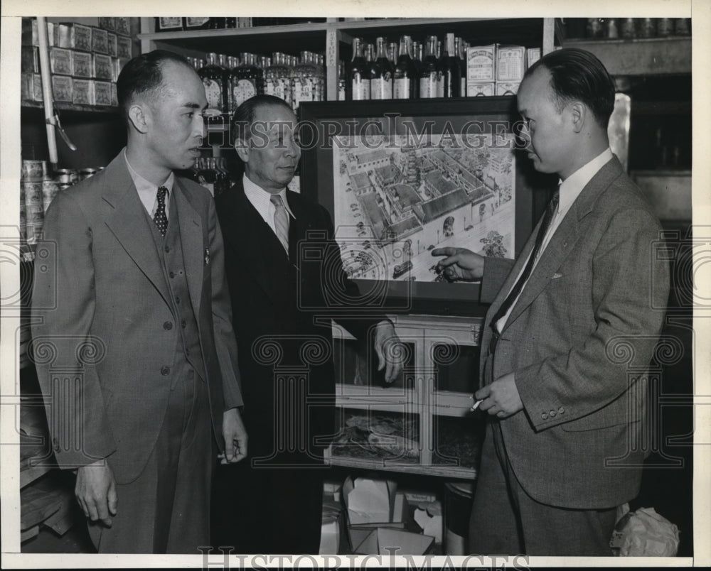 1937 Press Photo Lee Shew, Quan S Doon, Walter Yopk of La Calif - Historic Images