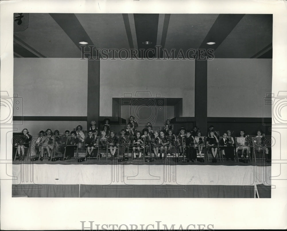 1937 Press Photo Baby Symphony Orchestra at Pan American expo - Historic Images