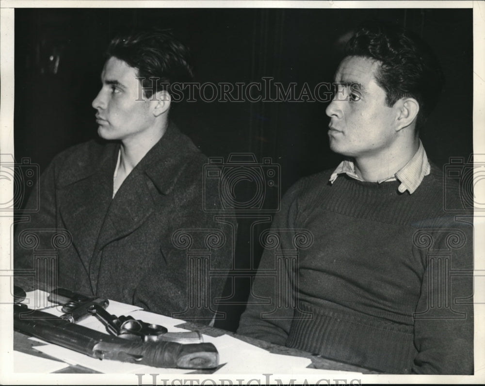 1939 Press Photo Joe Lopez and Ramon Garcia on trial for holdup and robbery - Historic Images