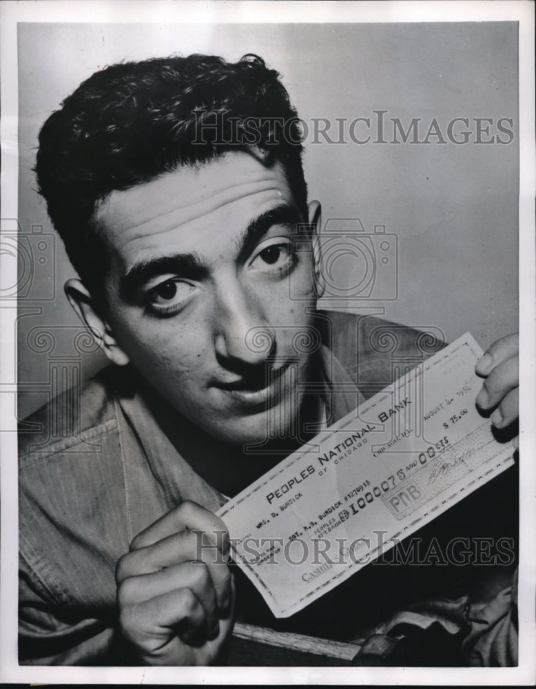 1954 Press Photo No Charge for the error Sgt Robert G Burdick - Historic Images