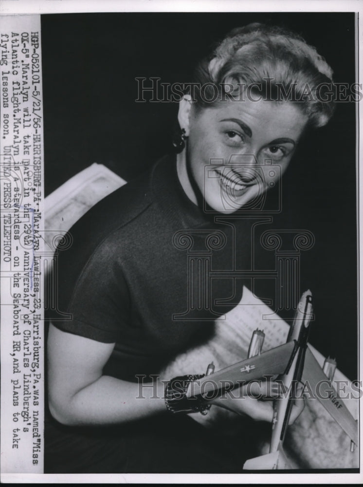 1956 Harrisburg Pa Maralyn Lawless named Miss OX-5-Historic Images