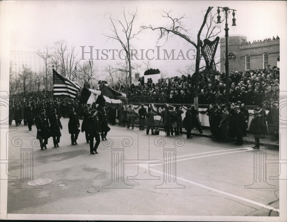 1936 Press Photo Annual St Patrick&#39;s Day parade in NYC - nec97649 - Historic Images