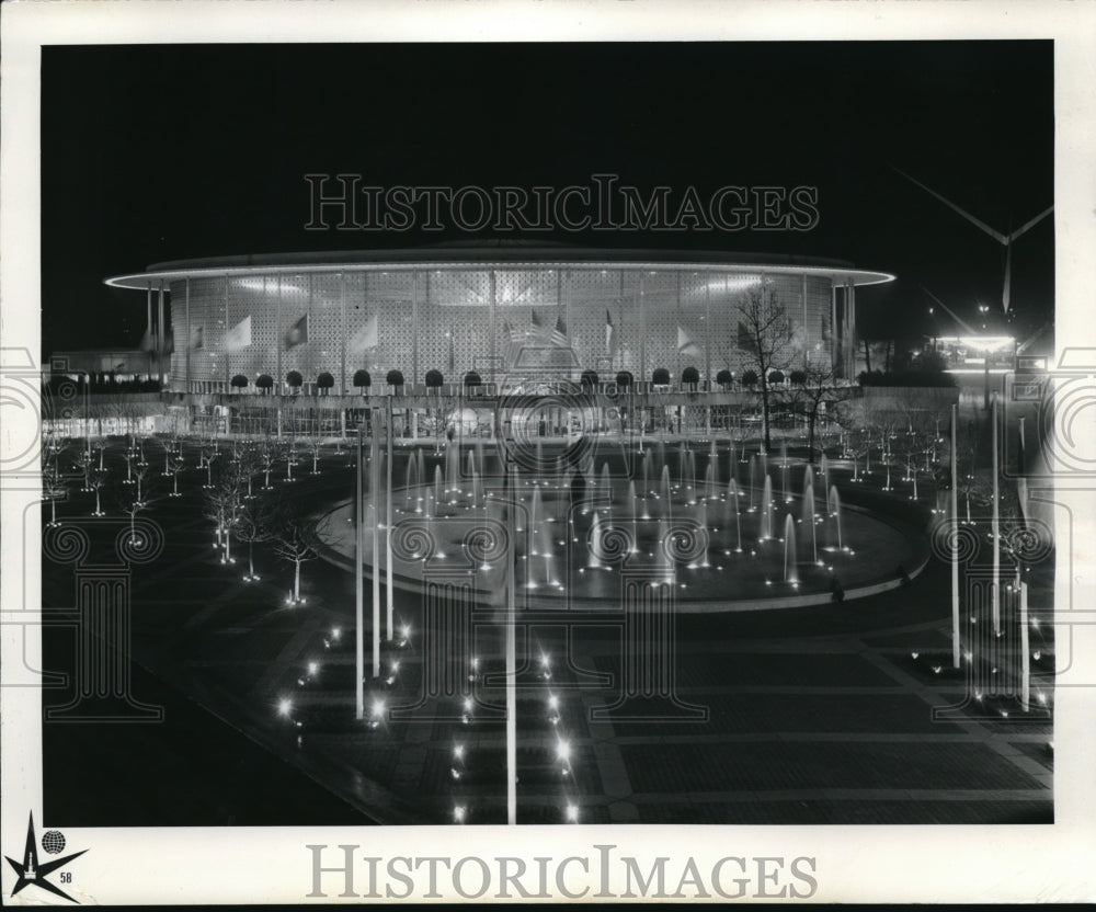 1958 Press Photo USA night - Historic Images