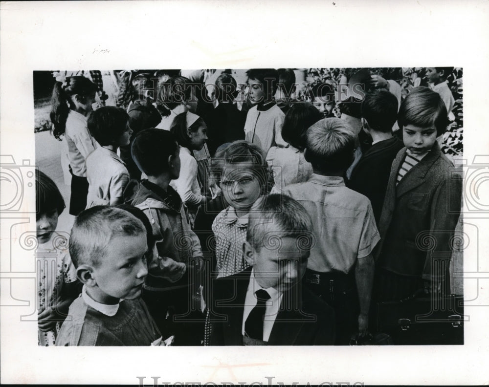 1963 Press Photo Pupils at the European School in Brussels - nec98296 - Historic Images