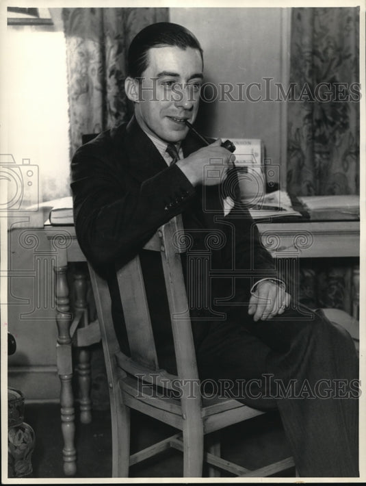 1948 Press Photo H.Corrigan, F.Gorman, F. Pokorny with Dr. Curtis - Historic Images