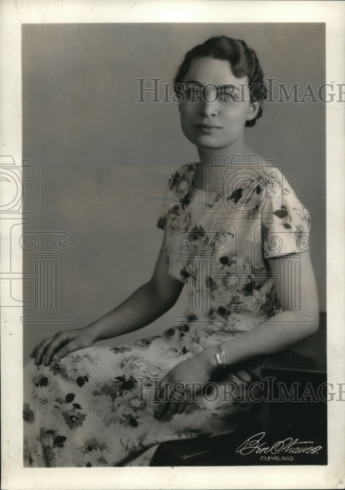 1936 Press Photo Portrait of Miss Ella Geib - Historic Images