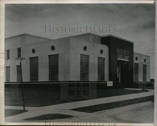 1938 Press Photo Hillchest State Bank in University Park - Historic Images