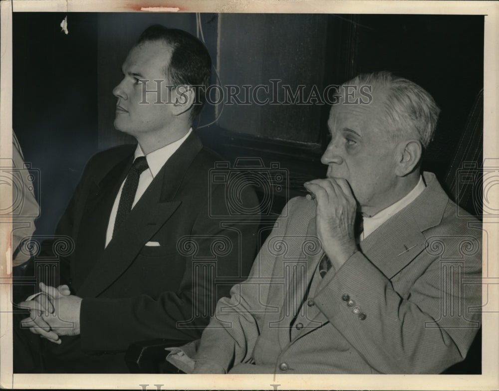 1954 Press Photo Sam Sheppard and Attorney Corrigan - Historic Images