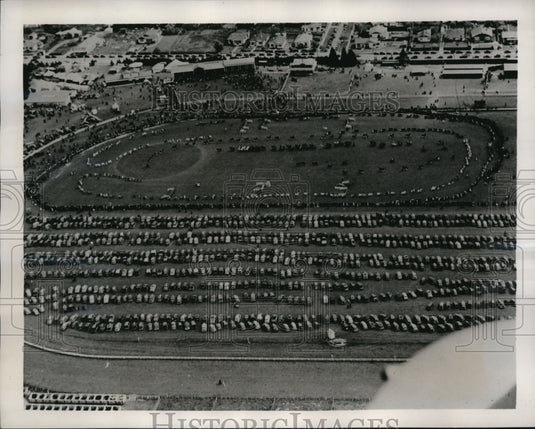 1940 Press Photo New Zealand air view of a Stock & Equine show - Historic Images