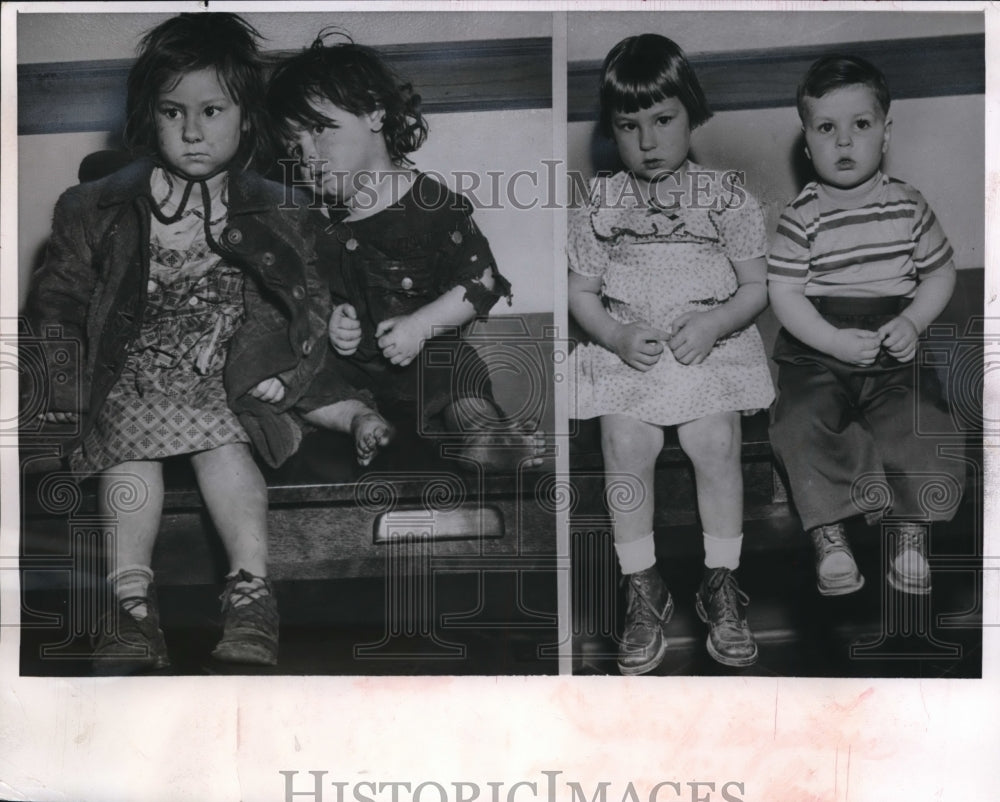 1951 Press Photo Youngsters Removed From Their Home By Tasewell County Juvenile - Historic Images