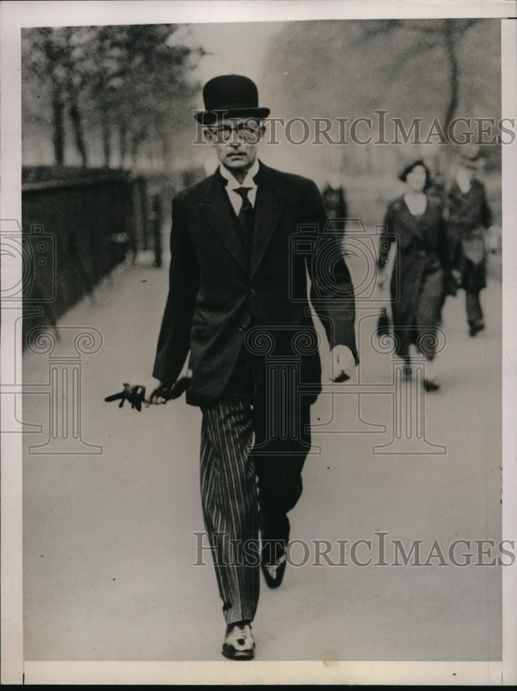 1936 Press Photo Justice Porter who presided at the first sitting of the Tribual - Historic Images