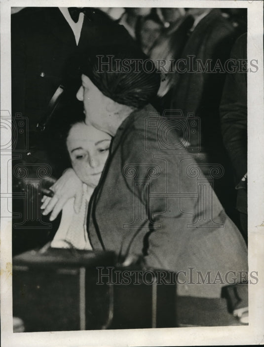 1932 Press Photo Helen J Morgan Flint Mich heiress & mom at her murder trial - Historic Images