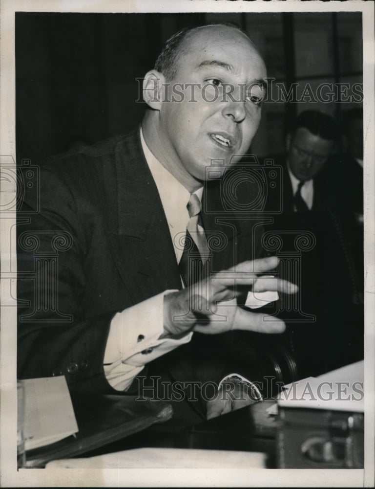 1940 Press Photo Charles Zimmerman President of National Association - Historic Images