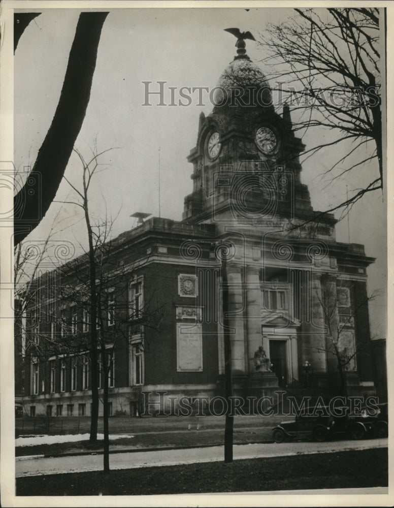 1928 Press Photo The front view of Painesville Court House in Ohio - Historic Images