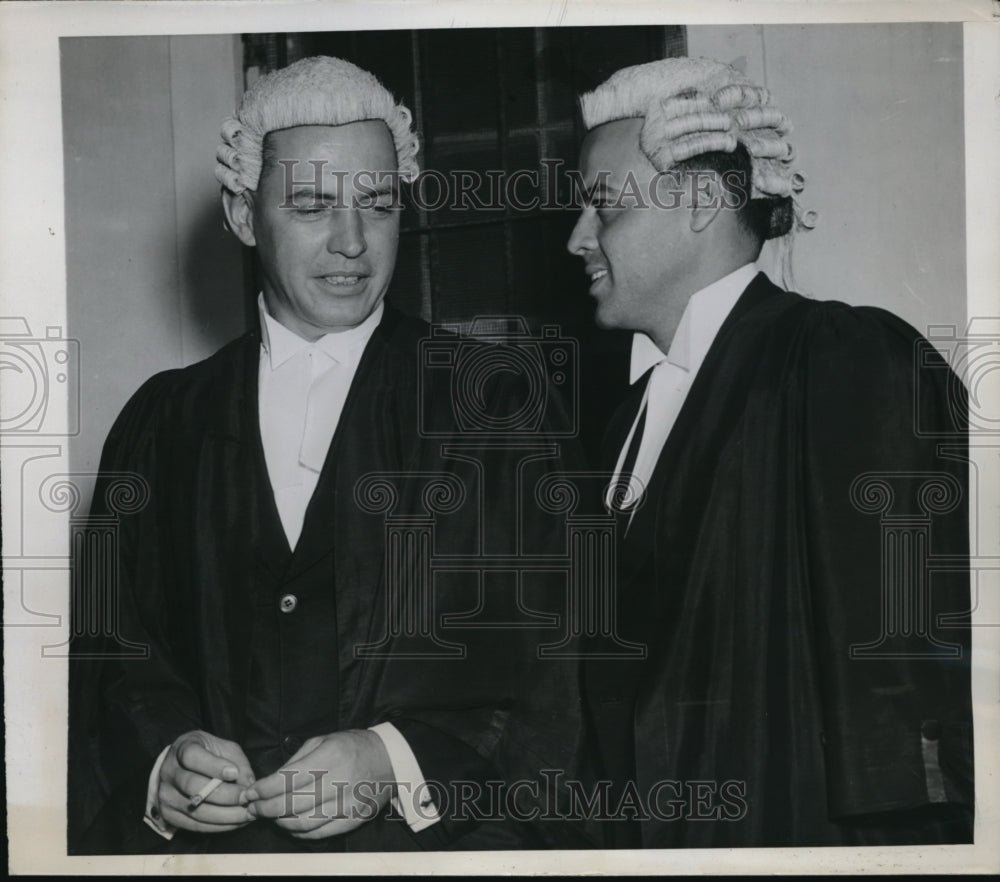 1943 Press Photo Defense lawyers to Count Marigny are C.Higgs and E. Collender - Historic Images