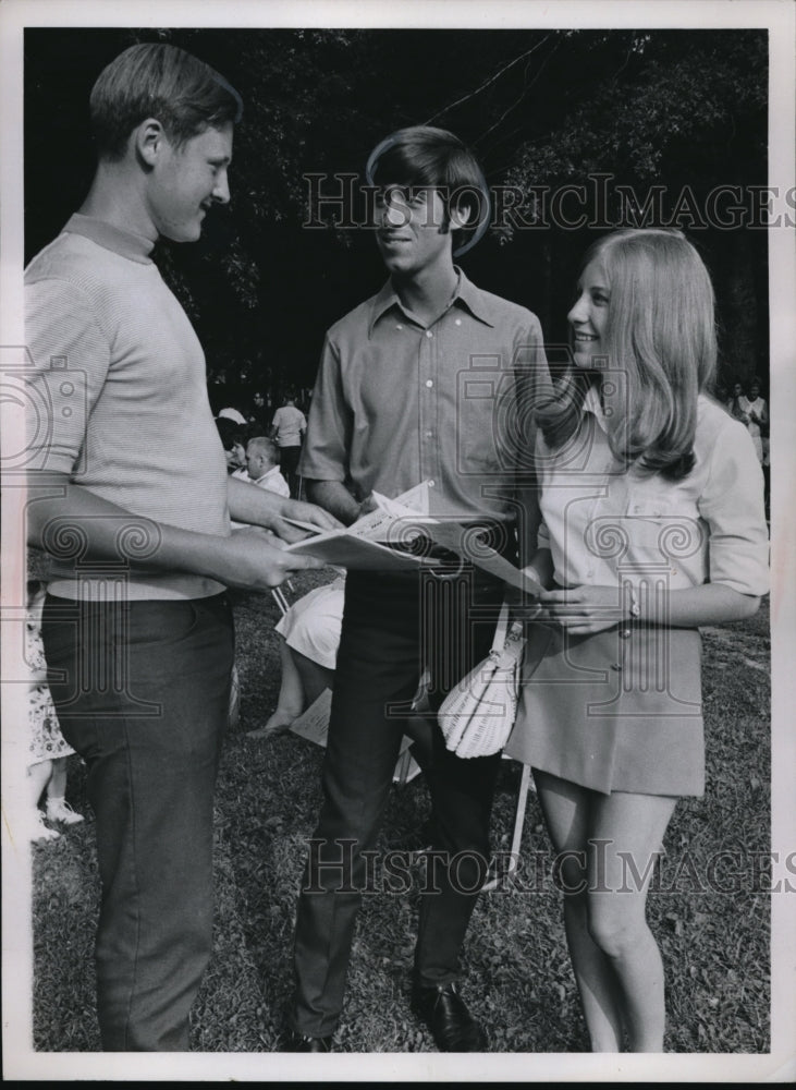 1970 Press Photo Victor Koncilja, Doli Boresz &amp; Wary Perusek-Historic Images