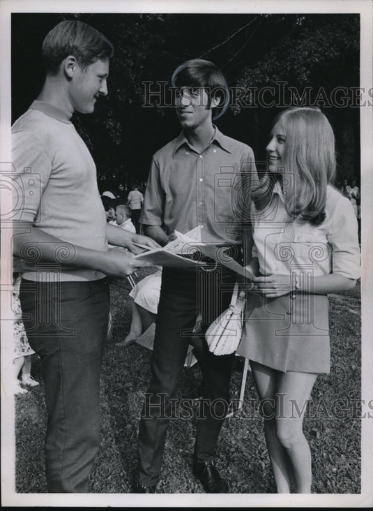 1970 Press Photo Victor Koncilja, Doli Boresz & Wary Perusek-Historic Images