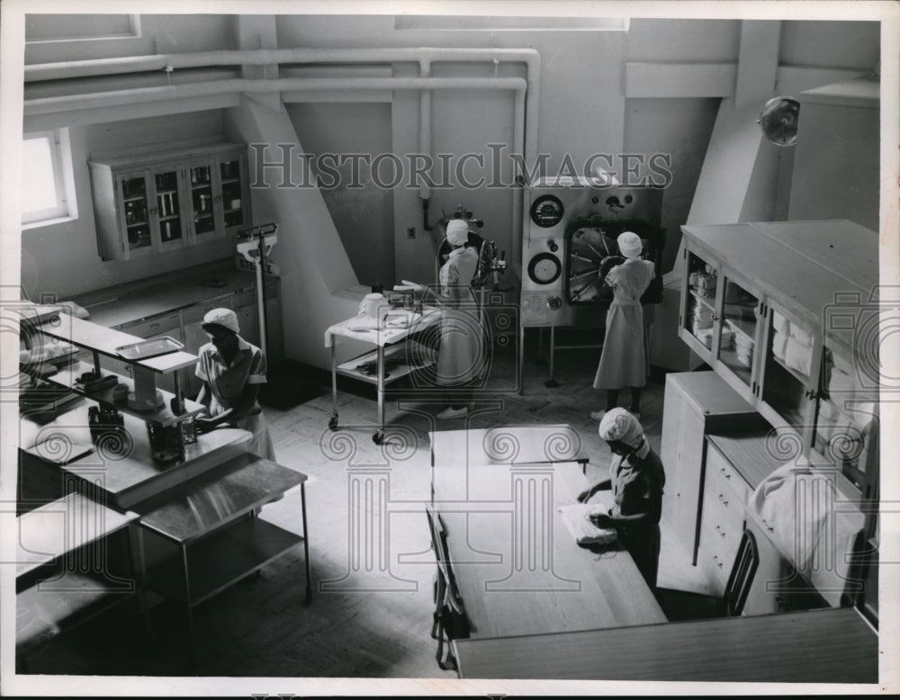 1956 The Central Supply Room &amp; Sterling Area at the Mac Donald House - Historic Images